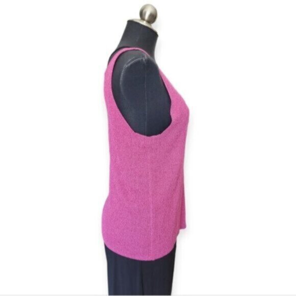 Esqualo Metallic Shimmer Pink Cami /  Tank Top NWT Sz Large - Picture 6 of 8